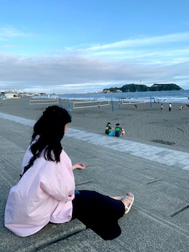 「GRL（グレイル）のアイテム（ワンピース/ドレス）」を使った、momokaさん（レディース・160cm）の夏コーディネート