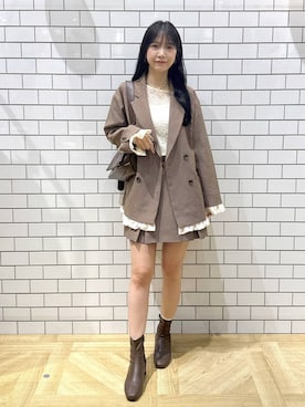 りいあさん（レディース・165cm）の秋コーディネート