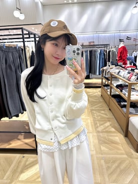 「LOWRYS FARM（ローリーズファーム）の【NEWERA】ローリーズファーム別注企画 ９２０ＣＳ／ＭＥＬＴＯＮ２６ 1042442（キャップ、ブラウン系）」を使った、りいあ🥣さん（レディース）の秋コーディネート