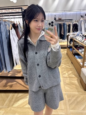 「LOWRYS FARM（ローリーズファーム）のストレッチボリュームヒールブーツ　1044026（ブーツ、ブラック系）」を使った、りいあ🥣さん（レディース）の秋コーディネート