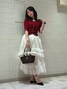 「dazzlin（ダズリン）のアイテム」を使った、mihaneさん（レディース・162cm）の夏コーディネート