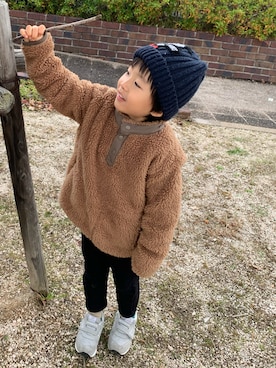 「CHUMS（チャムス）のアイテム」を使った、トモッティさん（メンズ・174cm）の冬コーディネート