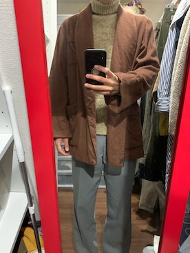 「Loro Piana（ロロ・ピアーナ）のアイテム」を使った、ボーリックさん（メンズ・182cm）の冬コーディネート