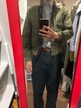 「Ralph Lauren」｜「アイテム（ブルゾン）」を使った、ボーリックさん（メンズ・182cm）の冬コーディネート