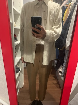 「Velva Sheen（ベルバシーン）のアイテム」を使った、ボーリックさん（メンズ・182cm）の秋コーディネート