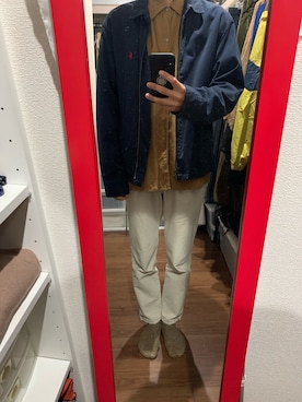 「Curly（カーリー）のアイテム（その他パンツ、ホワイト系）」を使った、ボーリックさん（メンズ・182cm）の春コーディネート
