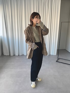 「epnok（エプノック）のアイテム」を使った、みぎみみさん（レディース・161cm）の冬コーディネート