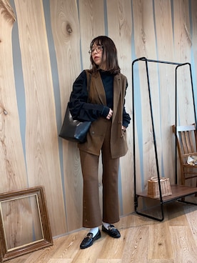 みぎみみさん(レディース・161cm)の冬コーディネート