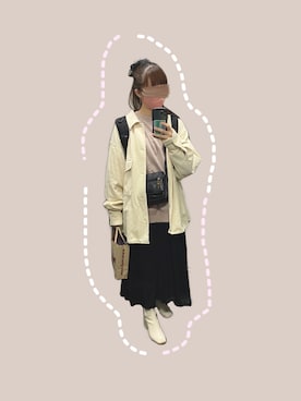 「Libra Cue（リブラ キュー）のアイテム（スウェット）」を使った、なぁこさん（レディース・154cm）の冬コーディネート