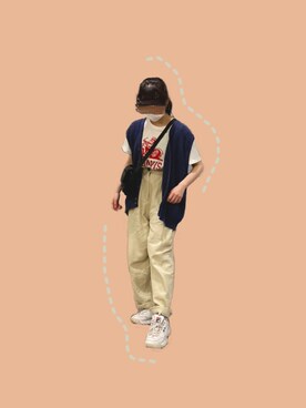 なぁこさんの「WEGO/FILA ディスラプター2」を使ったコーディネート