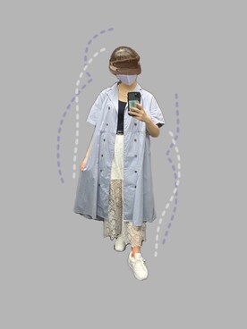 なぁこさん（レディース・154cm）の夏コーディネート