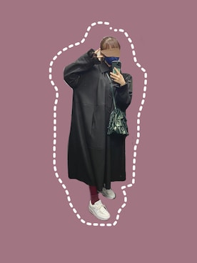 「casselini」｜「アイテム（ワンピース/ドレス）」を使った、なぁこさん（レディース・154cm）の冬コーディネート
