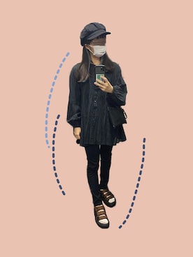 なぁこさん（レディース・154cm）の秋コーディネート