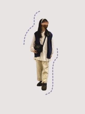 「WEGO（ウィゴー）のWEGO/ワイドカチューシャ（カチューシャ）」を使った、なぁこさん（レディース・154cm）の冬コーディネート