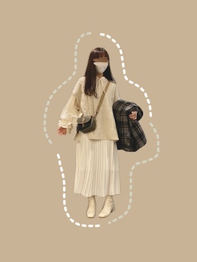 なぁこさん（レディース・154cm）の冬コーディネート