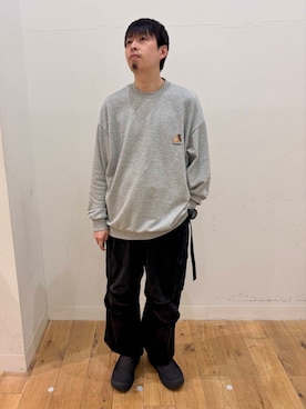「アーバンリサーチ」｜「アイテム（スウェット）」を使った、＊キミヲ＊さん（メンズ・175cm）の春コーディネート