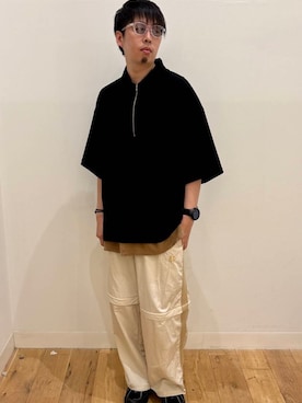 「SMELLY（スメリー）のアイテム」を使った、＊キミヲ＊さん（メンズ・175cm）の春コーディネート