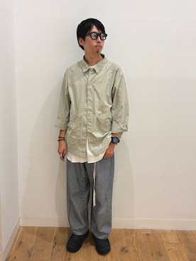 「アイテム（ナイロンジャケット）」を使った、＊キミヲ＊さん（メンズ・174cm・30代）の秋コーディネート