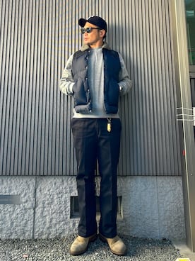 「DISCUS（ディスカス）のアイテム」を使った、タケウチ☆ボンバイエさん（メンズ・173cm）の冬コーディネート