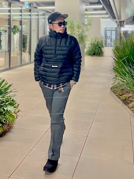 「アイテム（モカシン/デッキシューズ）」を使った、タケウチ☆ボンバイエさん（メンズ・173cm）の冬コーディネート