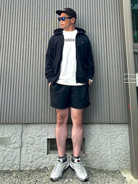 「アイテム（Tシャツ/カットソー）」を使った、タケウチ☆ボンバイエさん（メンズ・173cm）の秋コーディネート