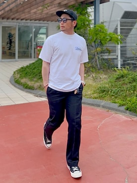 「CONVERSE（コンバース）のアイテム（シューズ）」を使った、タケウチ☆ボンバイエさん（メンズ・173cm）の春コーディネート