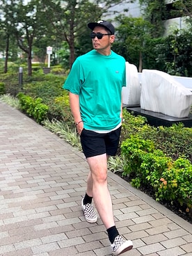 タケウチ☆ボンバイエさん（メンズ・173cm）の夏コーディネート