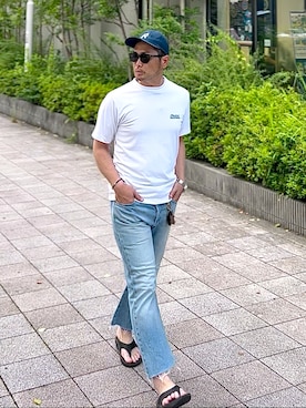 「Ron Herman（ロン ハーマン）のアイテム」を使った、タケウチ☆ボンバイエさん（メンズ・173cm）の夏コーディネート