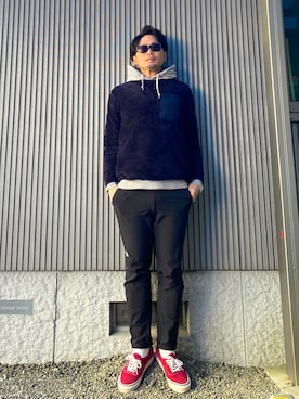「新年一発目」｜「アイテム（その他）」を使った、タケウチ☆ボンバイエさん（メンズ・173cm）の冬コーディネート