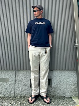 「アイテム（帽子）」を使った、タケウチ☆ボンバイエさん（メンズ・173cm）の夏コーディネート