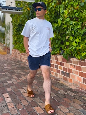 「アイテム（キャップ）」を使った、タケウチ☆ボンバイエさん（メンズ・173cm）の秋コーディネート