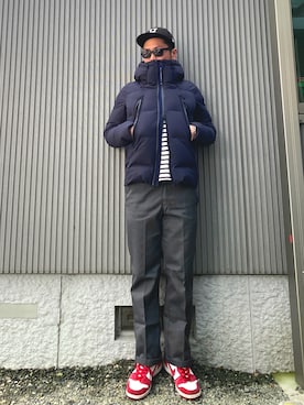 「DESCENTE ALLTERRAIN（デサント　オルテライン）のアイテム（ダウンジャケット/コート）」を使った、タケウチ☆ボンバイエさん（メンズ・173cm）の冬コーディネート