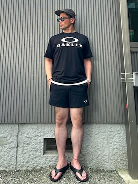 「アイテム（キャップ）」を使った、タケウチ☆ボンバイエさん（メンズ・173cm）の夏コーディネート