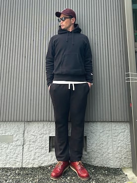 「アイテム（スウェットパンツ）」を使った、タケウチ☆ボンバイエさん（メンズ・173cm）の秋コーディネート