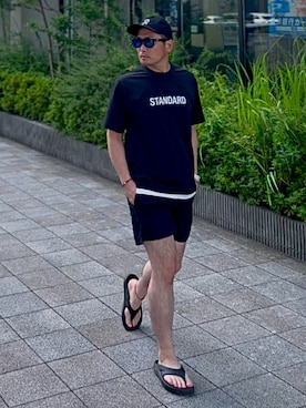 「Ron Herman（ロン ハーマン）のアイテム」を使った、タケウチ☆ボンバイエさん（メンズ・173cm）の夏コーディネート