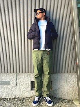 「DESCENTE ALLTERRAIN（デサント　オルテライン）のアイテム（ダウンジャケット/コート）」を使った、タケウチ☆ボンバイエさん（メンズ・173cm）の冬コーディネート