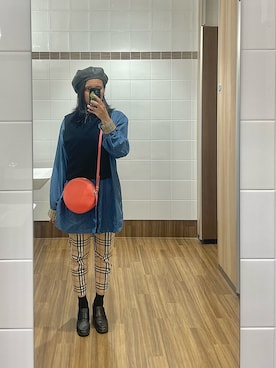 「MARGARET HOWELL（マーガレットハウエル）のアイテム」を使った、じあんさん（レディース・158cm）の秋コーディネート