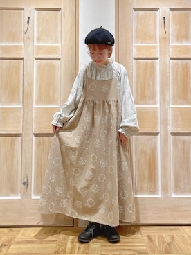 「キャミワンピ」｜「アイテム（その他雑貨）」を使った、はまなかさん（レディース・151cm）の秋コーディネート