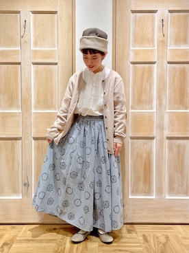 「ブルー」｜「アイテム（雑貨/ホビー）」を使った、はまなかさん（レディース・151cm）の秋コーディネート