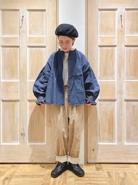 「コーデュロイパンツ」｜「アイテム（雑貨/ホビー）」を使った、はまなかさん（レディース・151cm）の冬コーディネート