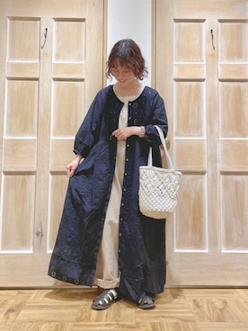 「マクラメ」｜「アイテム（雑貨/ホビー）」を使った、はまなかさん（レディース・151cm）の春コーディネート