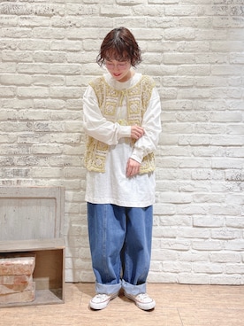 「アイテム（その他雑貨）」を使った、はまなかさん（レディース・151cm）の春コーディネート