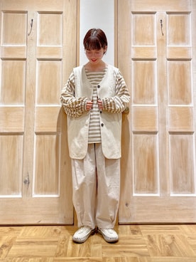 「セットアップ風」｜「アイテム（雑貨/ホビー）」を使った、はまなかさん（レディース・151cm）の夏コーディネート