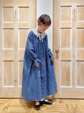 「レーススカート」｜「アイテム（雑貨/ホビー）」を使った、はまなかさん（レディース・151cm）の夏コーディネート