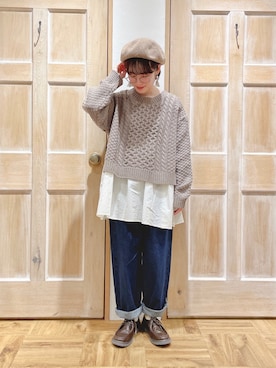「モカ」｜「アイテム（雑貨/ホビー）」を使った、はまなかさん（レディース・151cm）の冬コーディネート