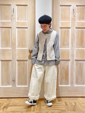 「セットアップ風」｜「アイテム（雑貨/ホビー）」を使った、はまなかさん（レディース・151cm）の冬コーディネート