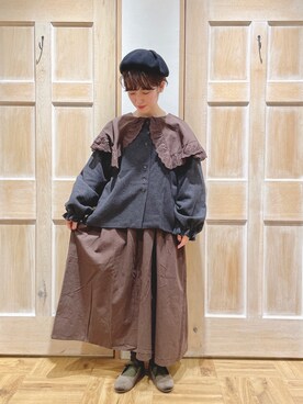 「アイテム（その他雑貨）」を使った、はまなかさん（レディース・151cm）の秋コーディネート