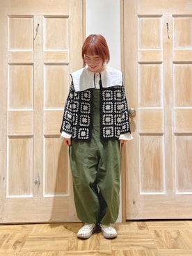 「カジュアルガーリー」｜「アイテム（雑貨/ホビー）」を使った、はまなかさん（レディース・151cm）の秋コーディネート