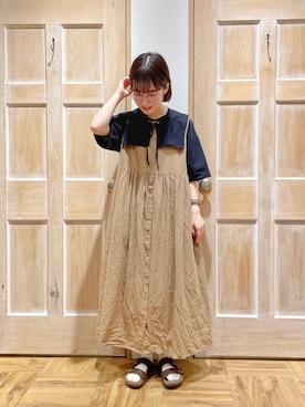 「初秋コーデ」｜「アイテム（その他雑貨）」を使った、はまなかさん（レディース・151cm）の夏コーディネート