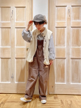 「ボーイッシュ」｜「アイテム（雑貨/ホビー）」を使った、はまなかさん（レディース・151cm）の秋コーディネート